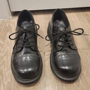 Dr Martens 3A31 platform wedge vintage england brogue boots